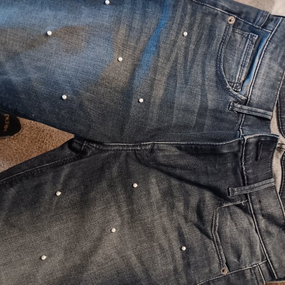 Express Straight ankle jean with pearl size 6 - Picture 2 of 2